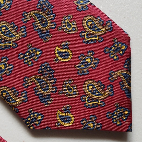 HILDITCH & KEY silk tie paisley pattern - Picture 2 of 7